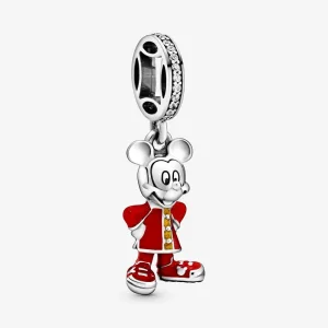 (kép) PANDORA Disney, Mickey egér Függő Charm - 798635C01