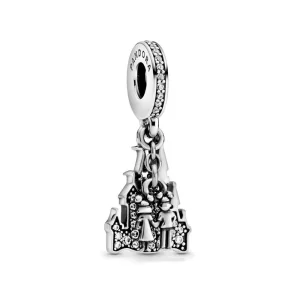 (kép) PANDORA Disney, Parkok pár örökre Függő Charm - 798581C01