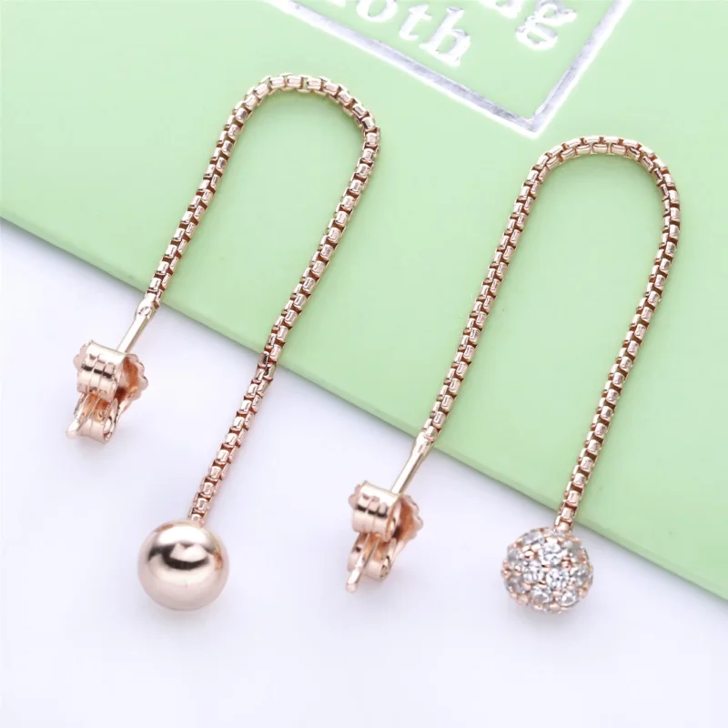 (kép) PANDORA Polírozott & Pavé Függő Fülbevalók - 288325CZ - Megtekintés 2