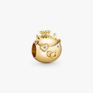 PANDORA Ragyogó zodiákus ökör Charm - 768582C01 (kép) PANDORA Ragyogó zodiákus ökör Charm - 768582C01