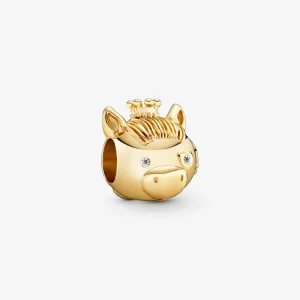 PANDORA Ragyogó Zodiákus ló Charm - 768593C01 (kép) PANDORA Ragyogó Zodiákus ló Charm - 768593C01