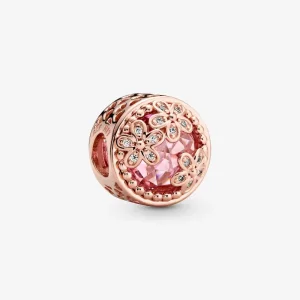 (kép) PANDORA szikrázó rózsaszín százszorszép charm - 782055C01
