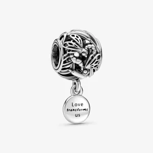 (kép) PANDORA Áttört szitakötő szerelem Charm - 798814C00