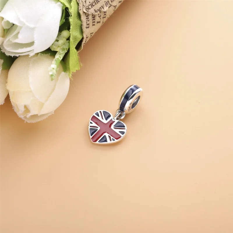 (kép) PANDORA Union Jack szív - 791512ENMX - Megtekintés 2