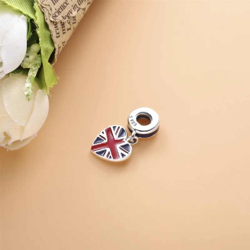 (kép) PANDORA Union Jack szív - 791512ENMX - Megtekintés 4