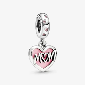 (kép) PANDORA Anya feliratú szív alakú függő charm - 798887C01