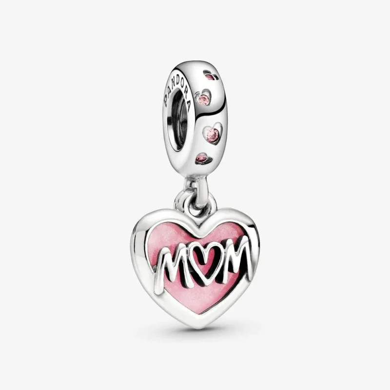 (kép) PANDORA Anya feliratú szív alakú függő charm - 798887C01