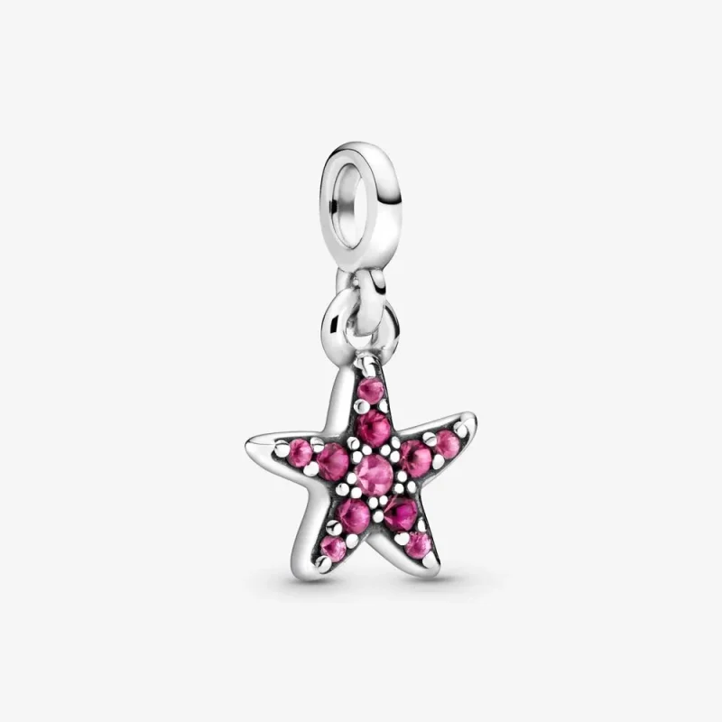 (kép) PANDORA Az én Rózsaszín tengeri csillagom függő charm - 799011C01