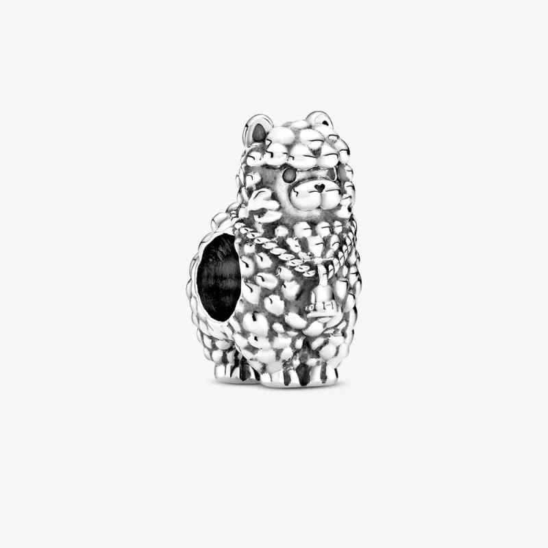(kép) PANDORA Bolyhos láma charm - 799069C00