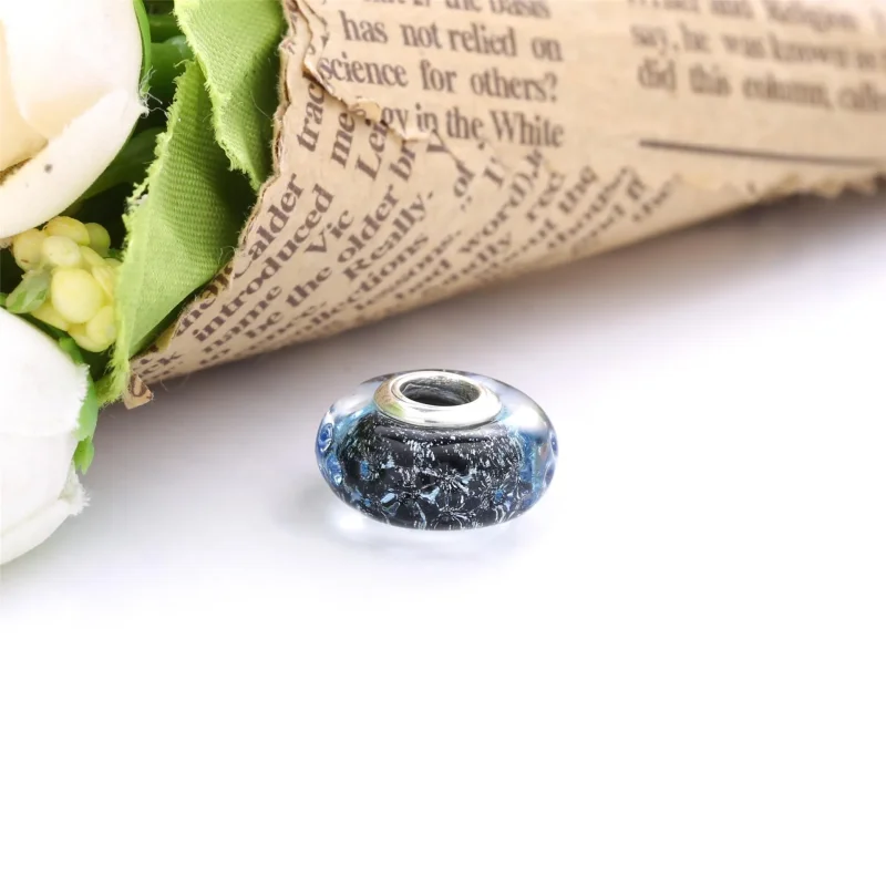 (kép) PANDORA Charm Hullámos sötétkék muránói üveg óceán - 798938C00 - Megtekintés 3