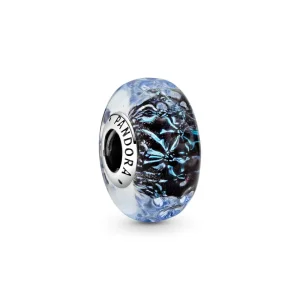 (kép) PANDORA Charm Hullámos sötétkék muránói üveg óceán - 798938C00