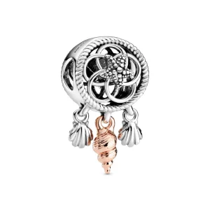 (kép) PANDORA Charm Áttört kagyló álomfogó - 788944C00