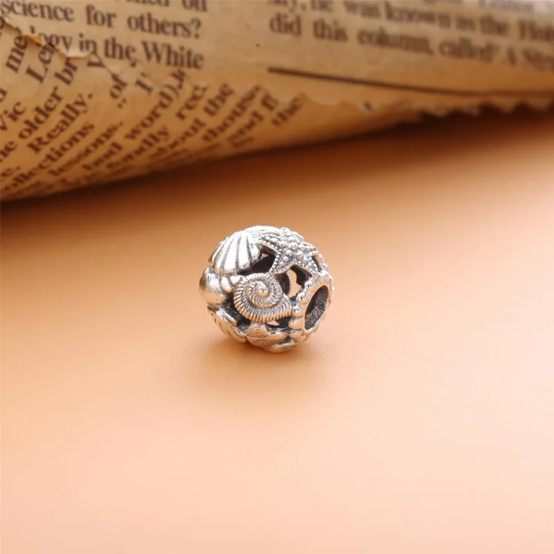 (kép) PANDORA Charm Áttört tengeri csillag, kagyló és szív - 798950C00 - Megtekintés 3