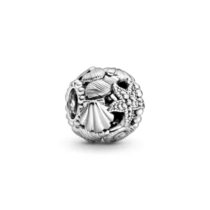 (kép) PANDORA Charm Áttört tengeri csillag, kagyló és szív - 798950C00