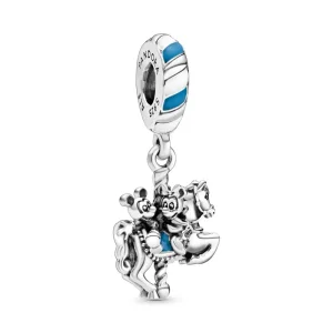 (kép) PANDORA függő charm Disney Mickey és Minnie körhinta ló - 798900C01