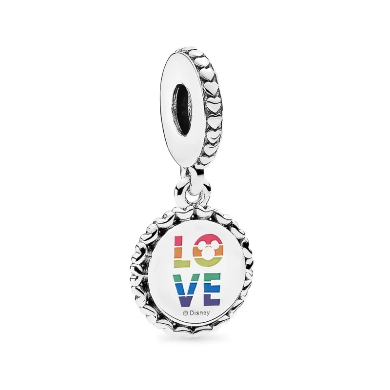 (kép) PANDORA függő charm Disney, Miki egér szivárvány - P400036052279 - Megtekintés 2