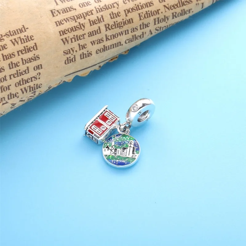 (kép) PANDORA függő charm Hong Kong csúcs villamos - 798926C01 - Megtekintés 2