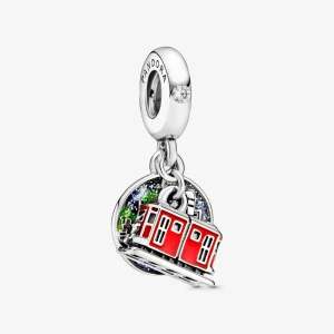 (kép) PANDORA függő charm Hong Kong csúcs villamos - 798926C01