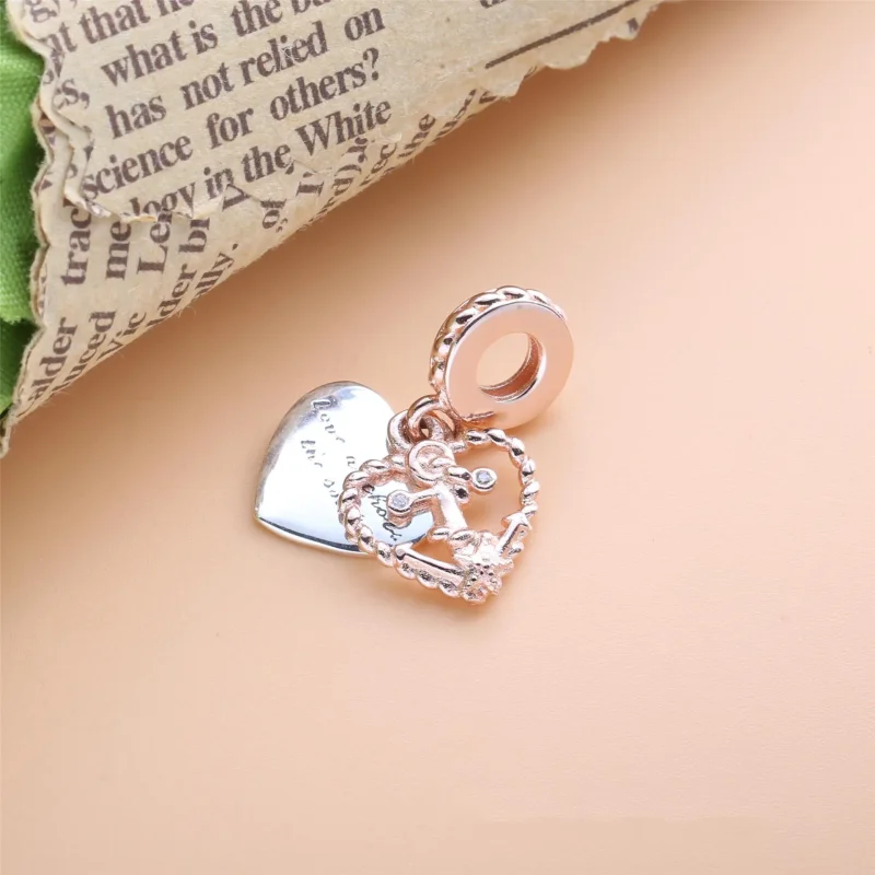 (kép) PANDORA függő charm Kötél szív és szerelem horgony - 788940C01 - Megtekintés 4