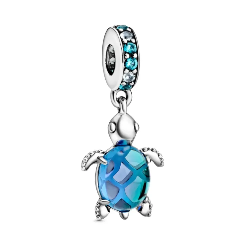 (kép) PANDORA függő charm muránói üveg teknős - 798939C01