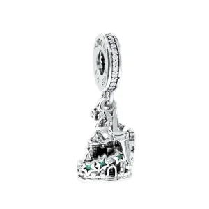 (kép) PANDORA függő charm Pandora Disney Park Tinker Bell & Kastély - 798856C01