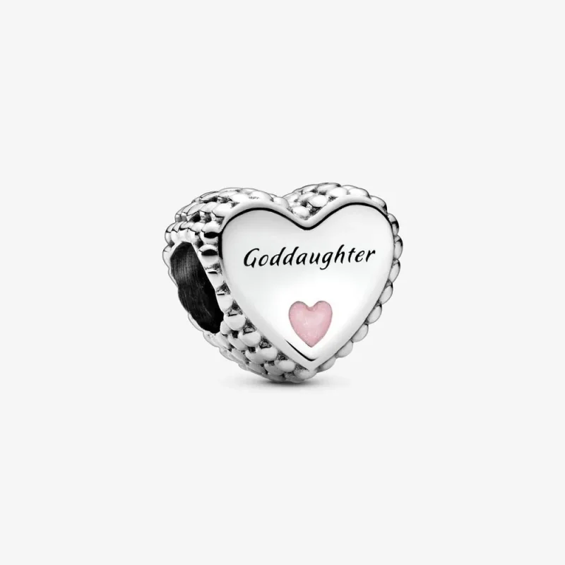 (kép) PANDORA Keresztlányom szív charm - 799147C01