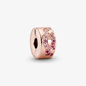 (kép) PANDORA klip charm rózsaszín ventilátor - 788153C01