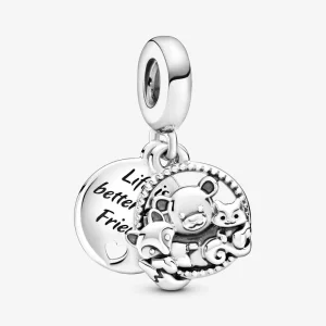(kép) PANDORA Medve, róka és mókus függő charm - 799078C00