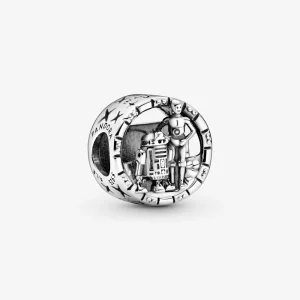 (kép) PANDORA Star Wars C-3PO és R2-D2 áttört charm - 799245C00