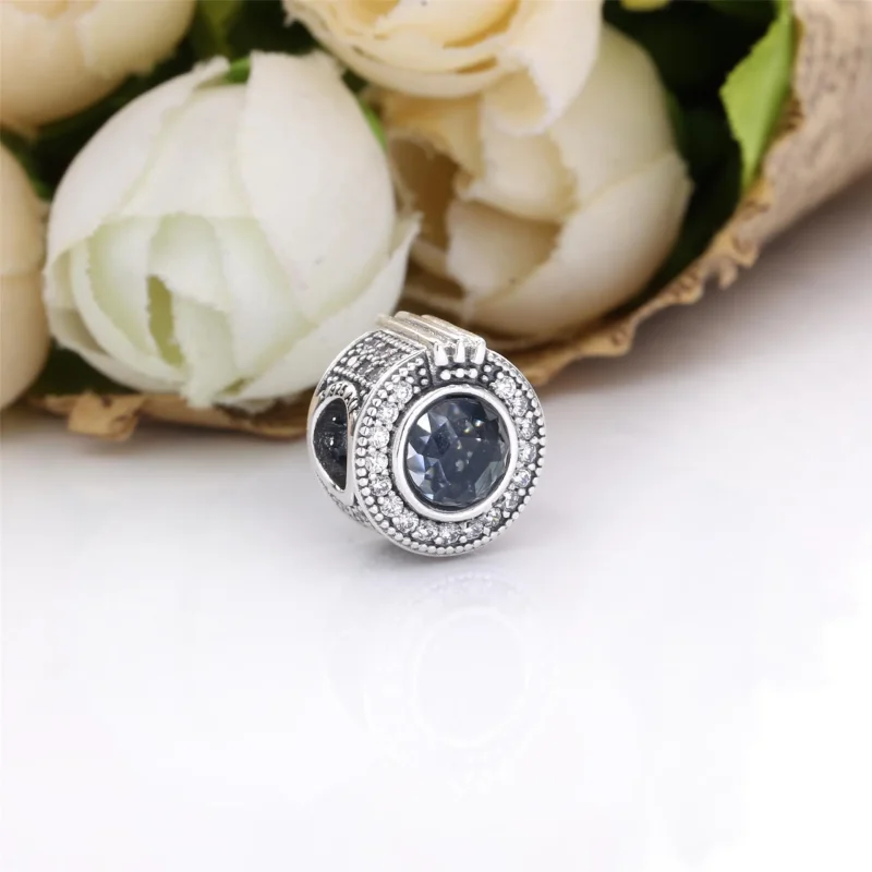 (kép) PANDORA Szikrázó, kék koronás O charm - 799058C01 - Megtekintés 2