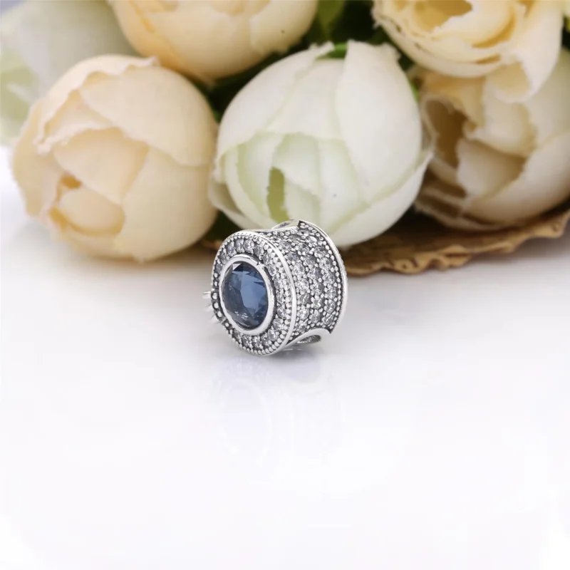 (kép) PANDORA Szikrázó, kék koronás O charm - 799058C01 - Megtekintés 4