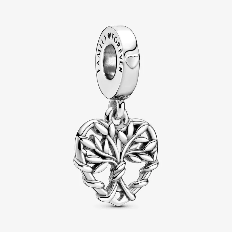 (kép) PANDORA Szív családfa függő charm - 799149C00