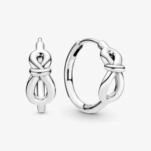 PANDORA Végtelen csomó karikafülbevaló - 298889C00 (kép) PANDORA Végtelen csomó karikafülbevaló - 298889C00