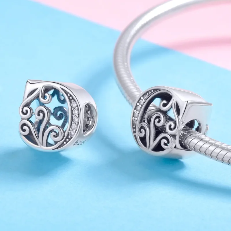 (kép) PANDORA Csillogó pavé virág C betű Charm - BSC030-C - Megtekintés 4
