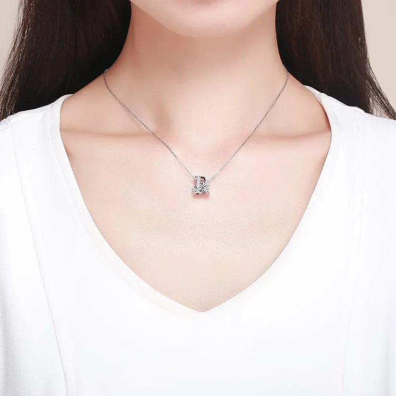(kép) PANDORA Csillogó pavé virág R betű Charm - BSC030-R - Megtekintés 5