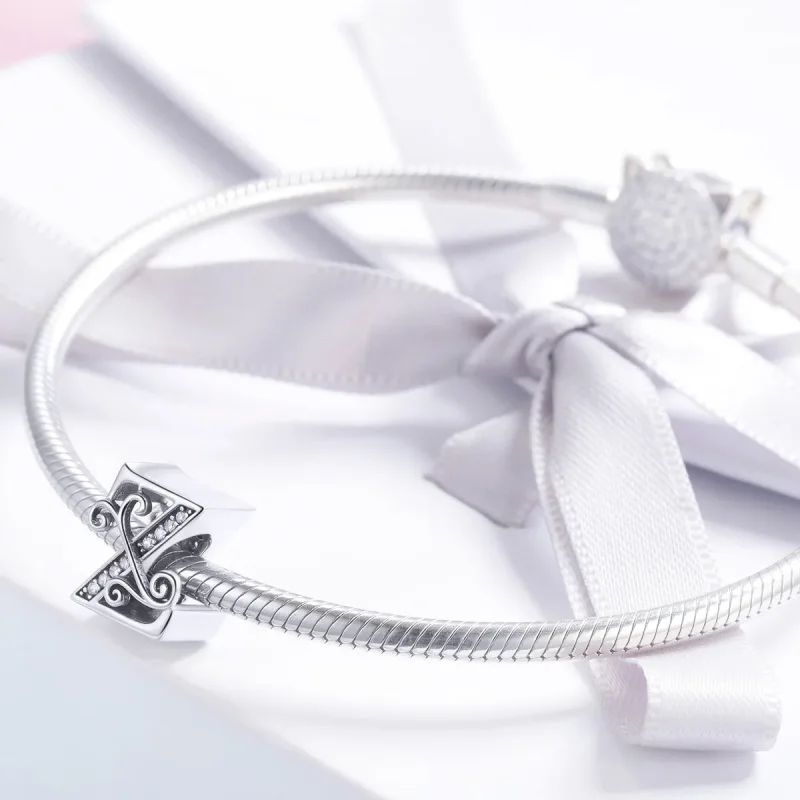 (kép) PANDORA Csillogó pavé virág Z betű Charm - BSC030-Z - Megtekintés 3
