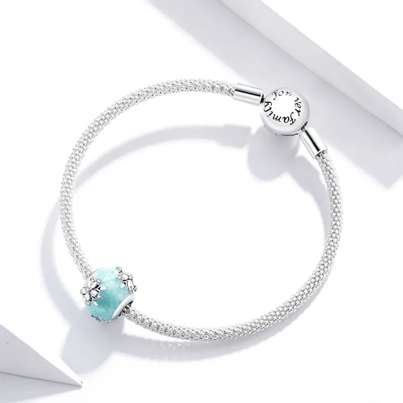 (kép) PANDORA típusú fényes hópelyhek charm - SCC1650 - Megtekintés 3