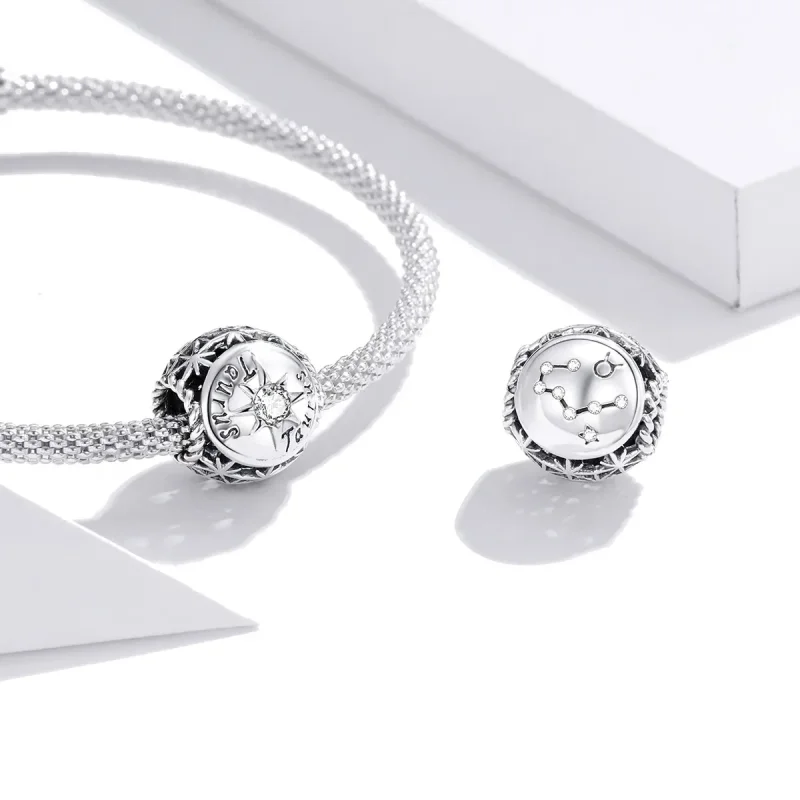 (kép) PANDORA típusú ragyogó bika charm - SCC1725-2 - Megtekintés 3