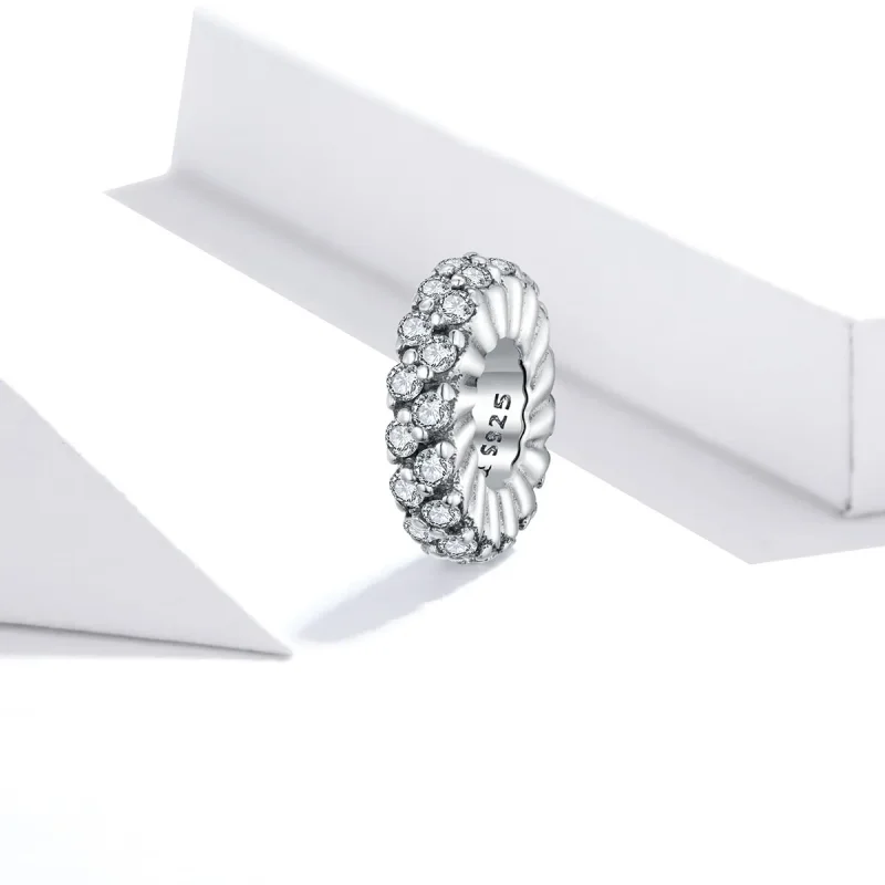 (kép) PANDORA típusú ragyogó téli távtartó spacer charm - SCC1648 - Megtekintés 2
