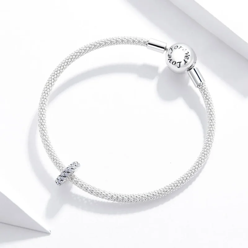 (kép) PANDORA típusú ragyogó téli távtartó spacer charm - SCC1648 - Megtekintés 3
