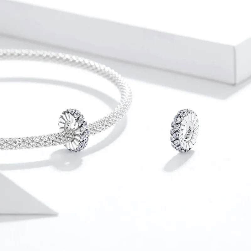 (kép) PANDORA típusú ragyogó téli távtartó spacer charm - SCC1648 - Megtekintés 4