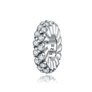 (kép) PANDORA típusú ragyogó téli távtartó spacer charm - SCC1648