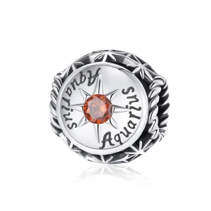 (kép) PANDORA típusú ragyogó vízöntő charm - SCC1725-11