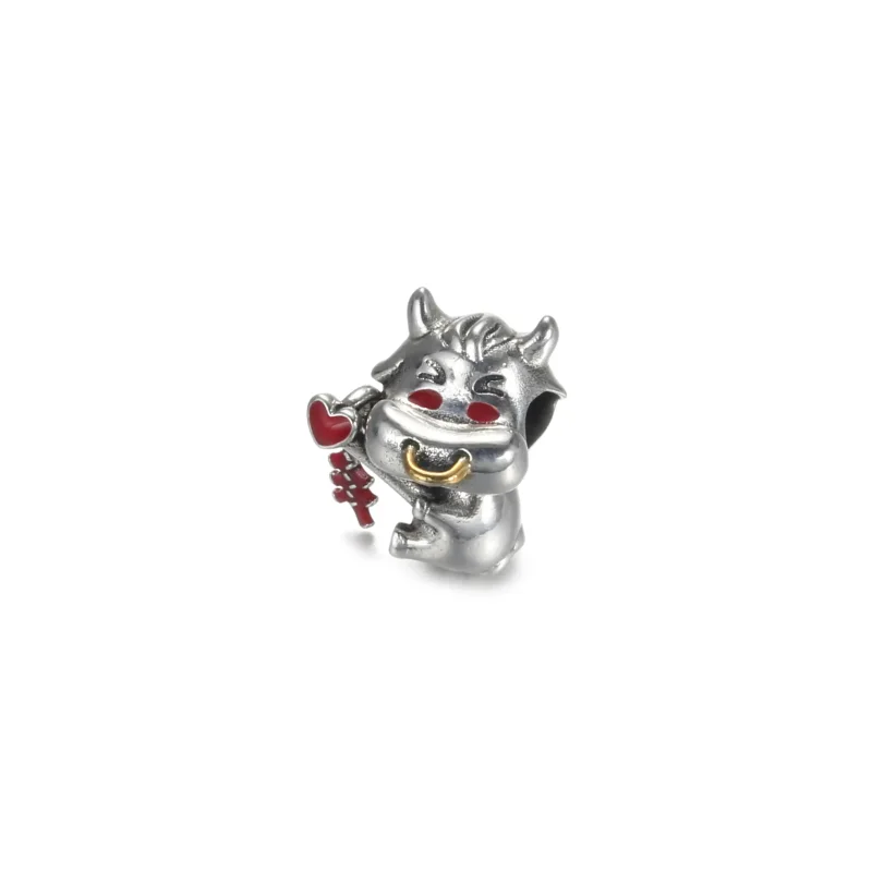 (kép) PANDORA Aranyos ökör Charm - 799268C01 - Megtekintés 2