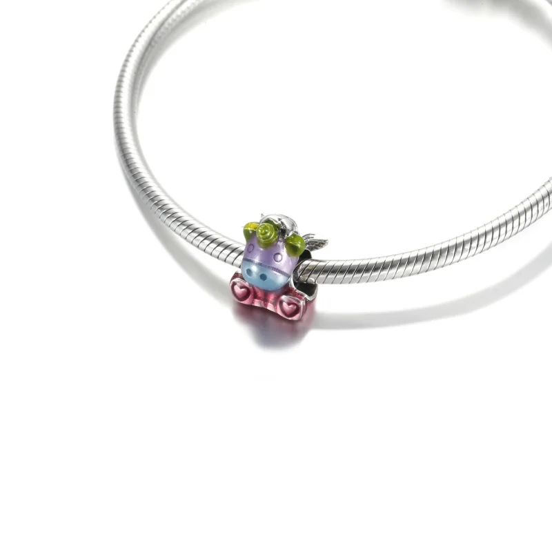 (kép) PANDORA Bruno a színes szivárvány unikornis charm 799353C01 - Megtekintés 5