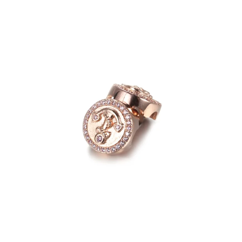 (kép) PANDORA Csillogó rózsaszín horgony Klip Charm - 789019C01 - Megtekintés 3