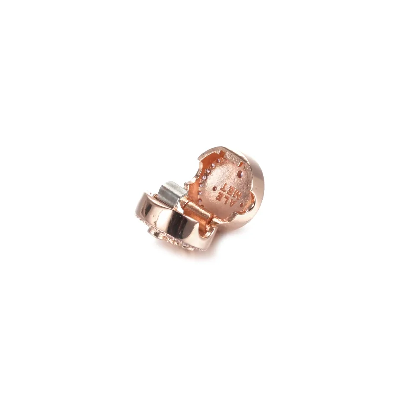 (kép) PANDORA Csillogó rózsaszín horgony Klip Charm - 789019C01 - Megtekintés 4
