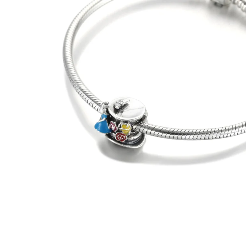 (kép) PANDORA Disney Alice csodaországban kalap charm - 799348C01 - Megtekintés 5