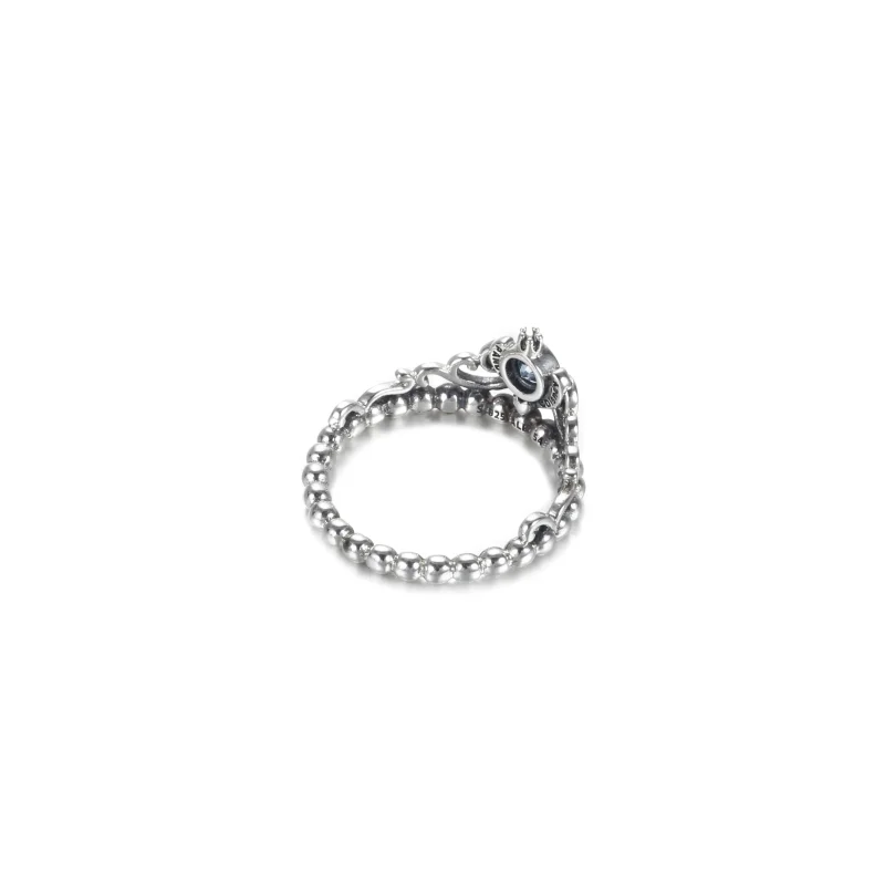 (kép) PANDORA Disney Hamupipőke kék tiara gyűrű - 199191C01-50 - Megtekintés 4