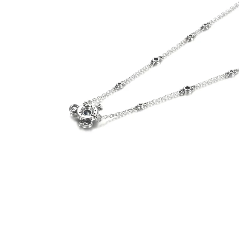 (kép) PANDORA Disney Hamupipőke tökhintó nyaklánc - 399198C01-45 - Megtekintés 3